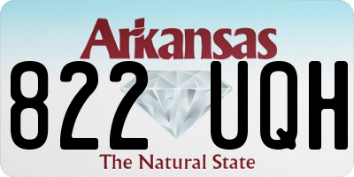 AR license plate 822UQH