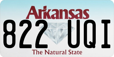 AR license plate 822UQI