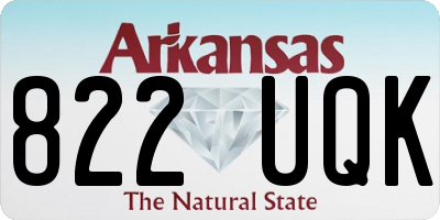 AR license plate 822UQK