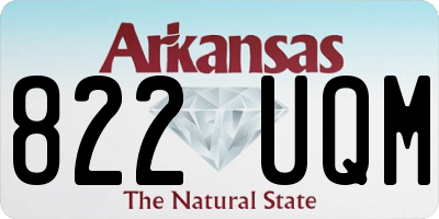 AR license plate 822UQM