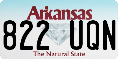 AR license plate 822UQN