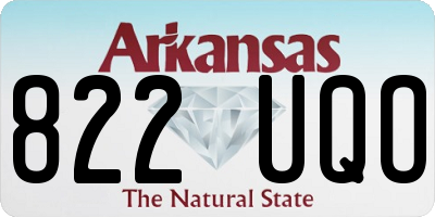 AR license plate 822UQO
