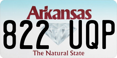 AR license plate 822UQP