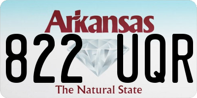 AR license plate 822UQR