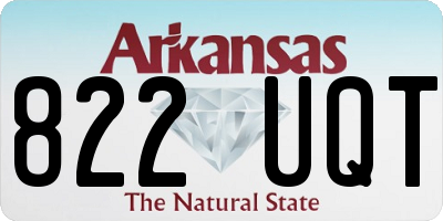 AR license plate 822UQT