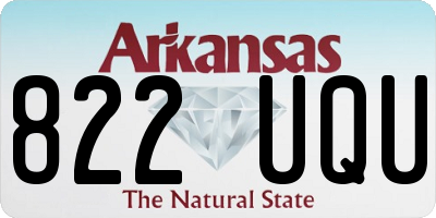 AR license plate 822UQU