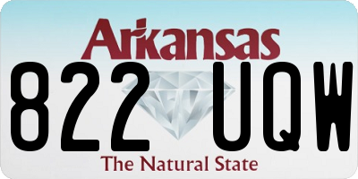 AR license plate 822UQW