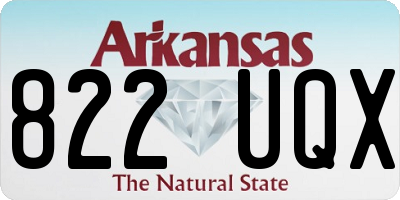 AR license plate 822UQX
