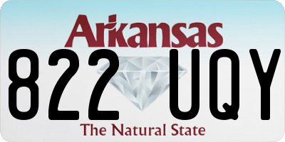 AR license plate 822UQY