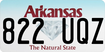 AR license plate 822UQZ