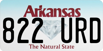 AR license plate 822URD