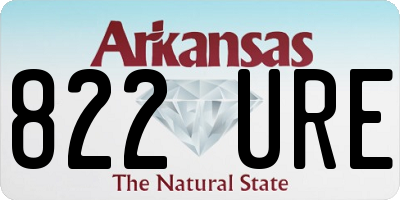 AR license plate 822URE