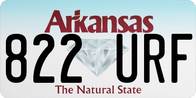 AR license plate 822URF
