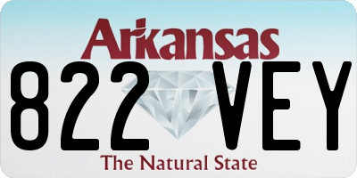 AR license plate 822VEY