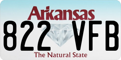 AR license plate 822VFB
