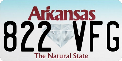 AR license plate 822VFG