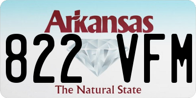AR license plate 822VFM