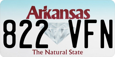AR license plate 822VFN