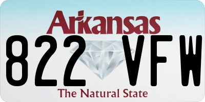 AR license plate 822VFW