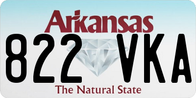 AR license plate 822VKA