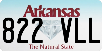 AR license plate 822VLL