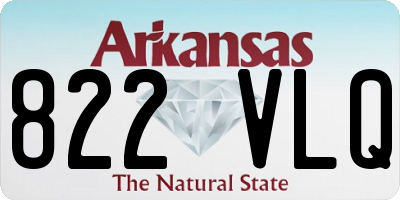 AR license plate 822VLQ