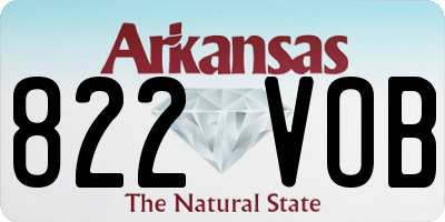 AR license plate 822VOB