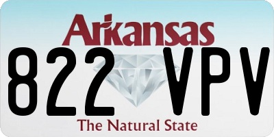 AR license plate 822VPV