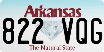 AR license plate 822VQG