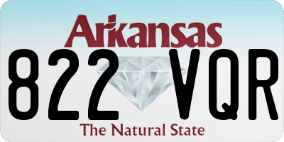 AR license plate 822VQR