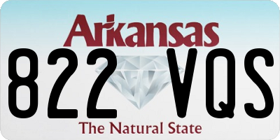 AR license plate 822VQS