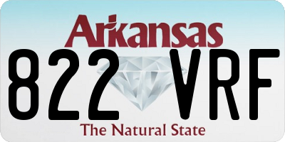AR license plate 822VRF