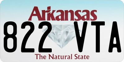 AR license plate 822VTA