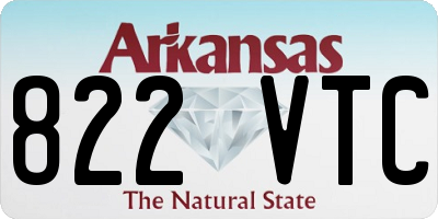 AR license plate 822VTC