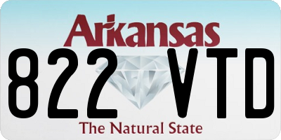 AR license plate 822VTD