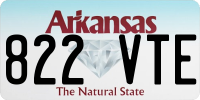AR license plate 822VTE