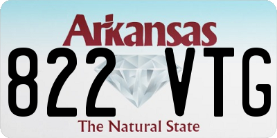 AR license plate 822VTG