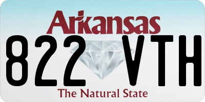 AR license plate 822VTH