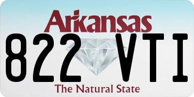 AR license plate 822VTI