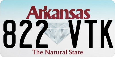 AR license plate 822VTK
