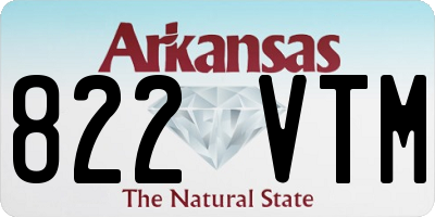 AR license plate 822VTM