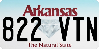 AR license plate 822VTN