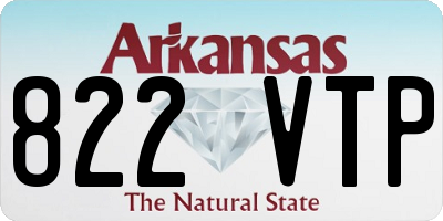 AR license plate 822VTP