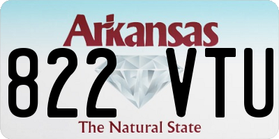 AR license plate 822VTU