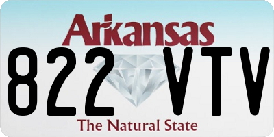 AR license plate 822VTV