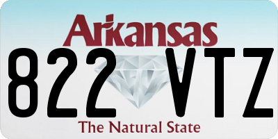 AR license plate 822VTZ