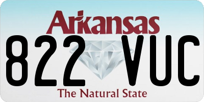 AR license plate 822VUC