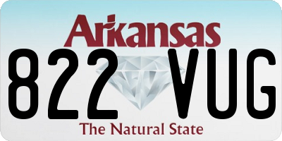 AR license plate 822VUG