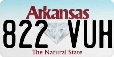 AR license plate 822VUH