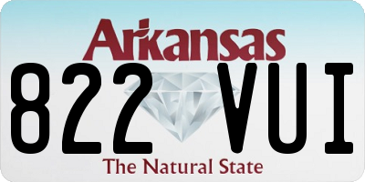 AR license plate 822VUI